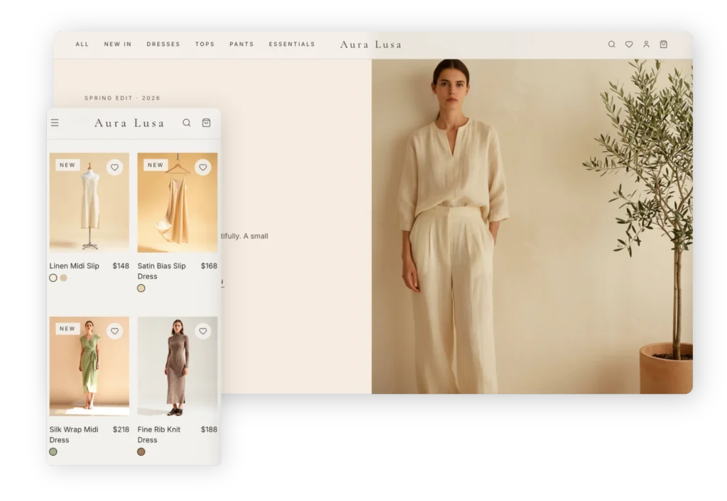 Aura Lusa - Desktop and Mobile
